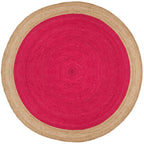 SAFAVIEH Handmade Natural Fiber Jolette Bordered Round Jute Rug