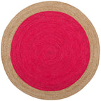 SAFAVIEH Handmade Natural Fiber Jolette Bordered Round Jute Rug