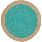 SAFAVIEH Handmade Natural Fiber Jolette Bordered Round Jute Rug