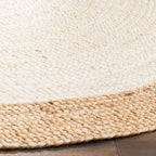 SAFAVIEH Handmade Natural Fiber Jolette Bordered Round Jute Rug