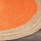 SAFAVIEH Handmade Natural Fiber Jolette Bordered Round Jute Rug