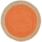 SAFAVIEH Handmade Natural Fiber Jolette Bordered Round Jute Rug