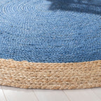 SAFAVIEH Handmade Natural Fiber Jolette Bordered Round Jute Rug