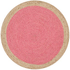 SAFAVIEH Handmade Natural Fiber Jolette Bordered Round Jute Rug