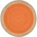 SAFAVIEH Handmade Natural Fiber Jolette Bordered Round Jute Rug
