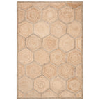 SAFAVIEH Handmade Natural Fiber Nargiz Honeycomb Jute Rug