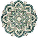 SAFAVIEH Handmade Novelty Sheyla Ornate Flower Wool Rug