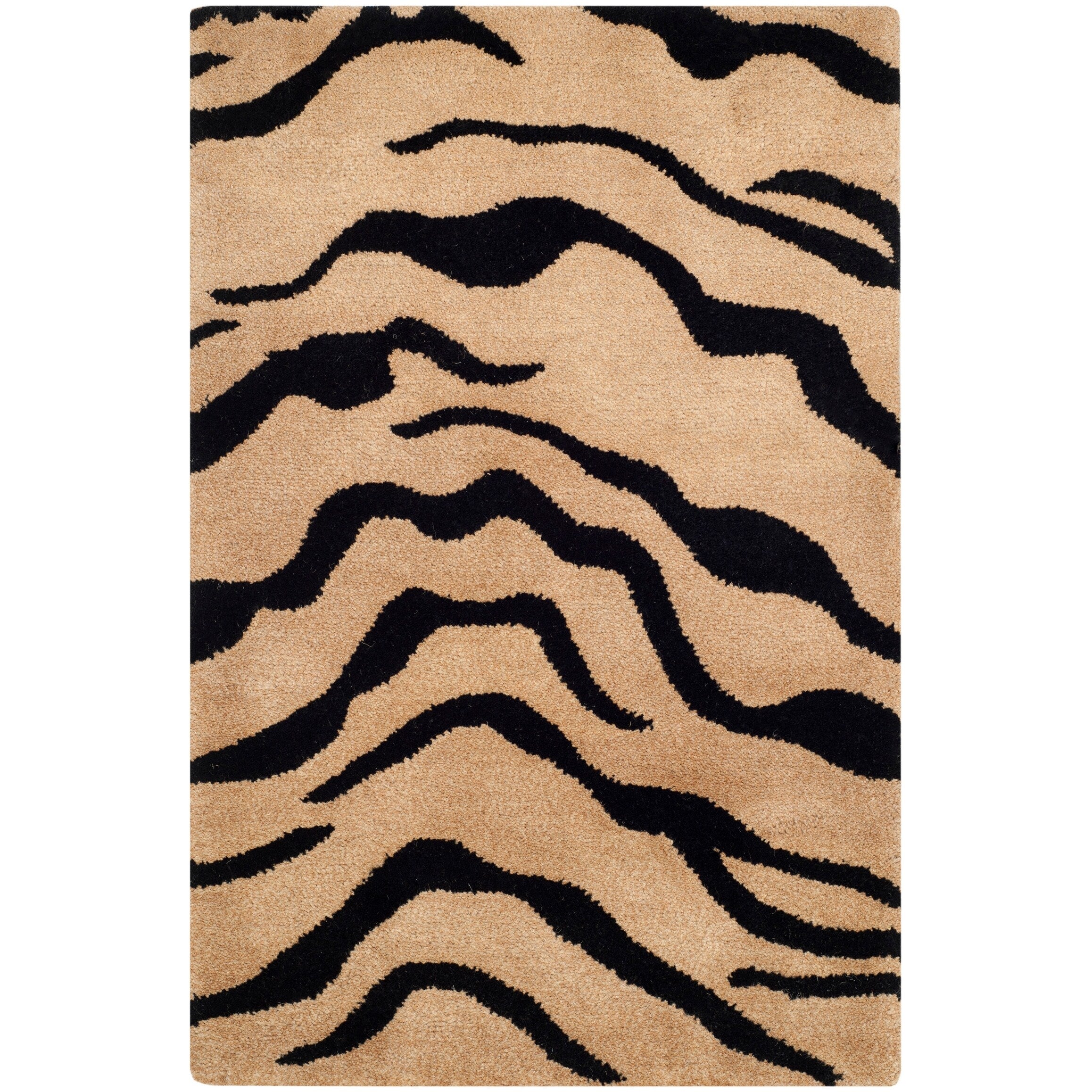 SAFAVIEH Handmade Soho Latoyia Tiger N.Z. Wool Rug