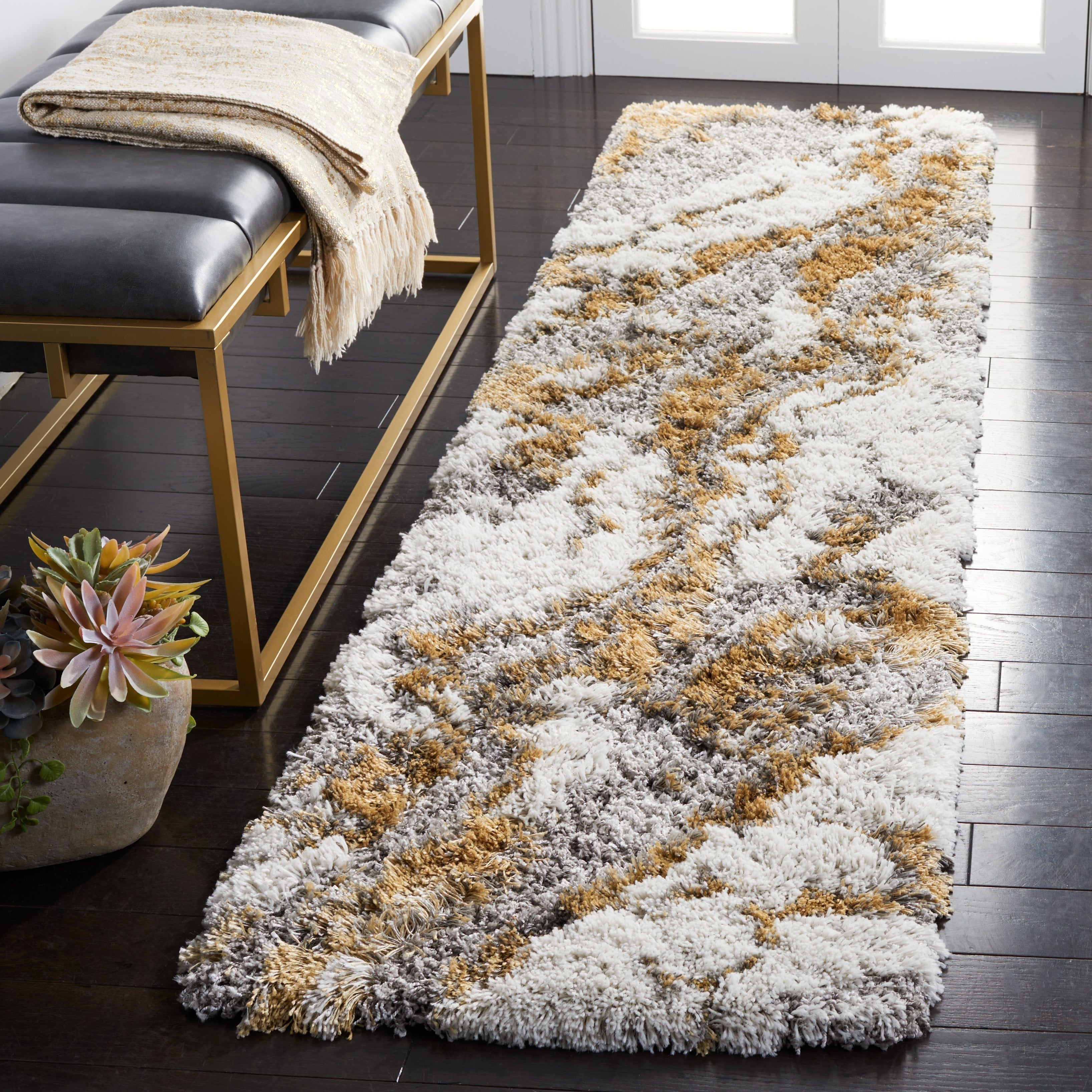 SAFAVIEH Horizon Shag Remona 2.6-inch Thick Rug