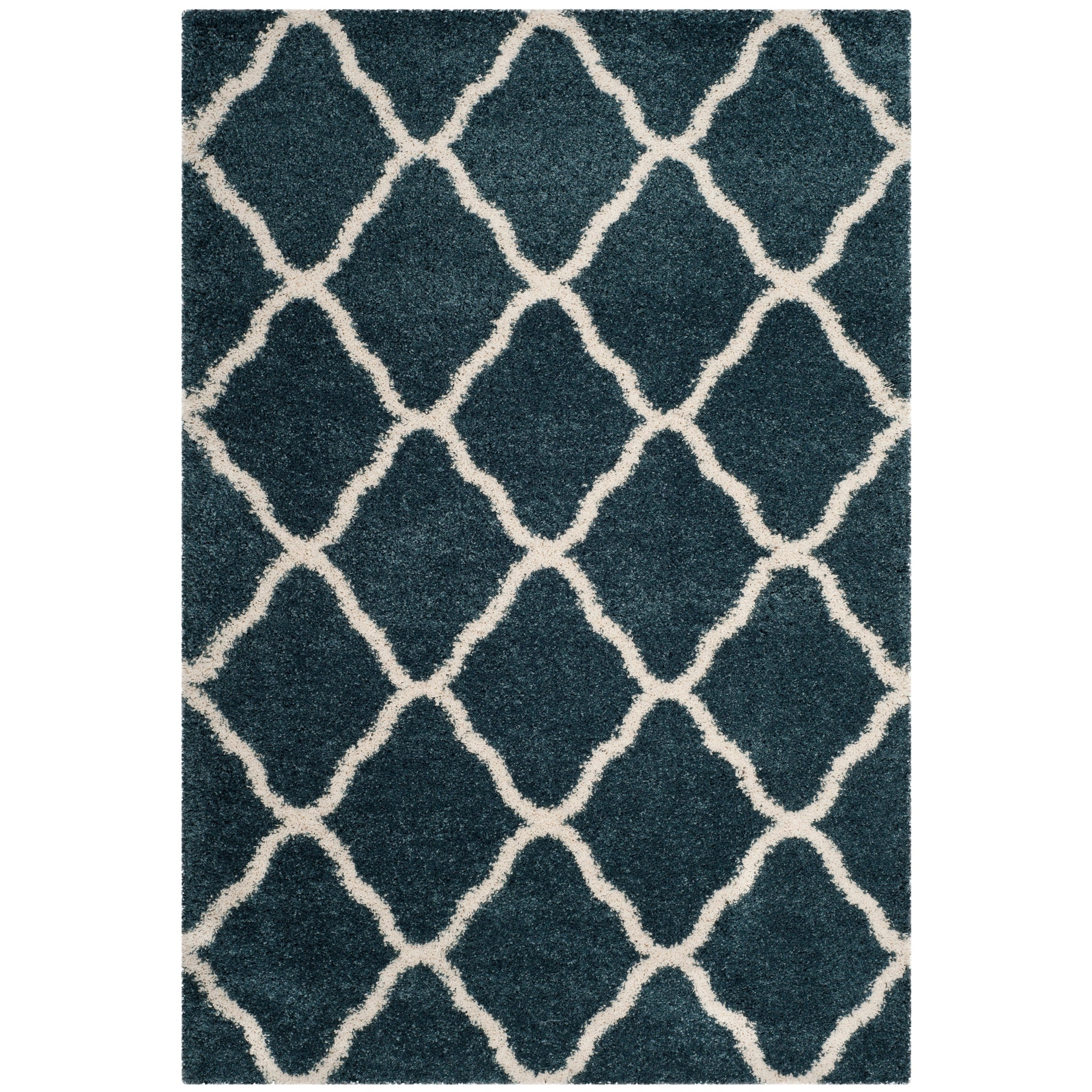 SAFAVIEH Hudson Shag Athena Trellis 2-inch Thick Rug
