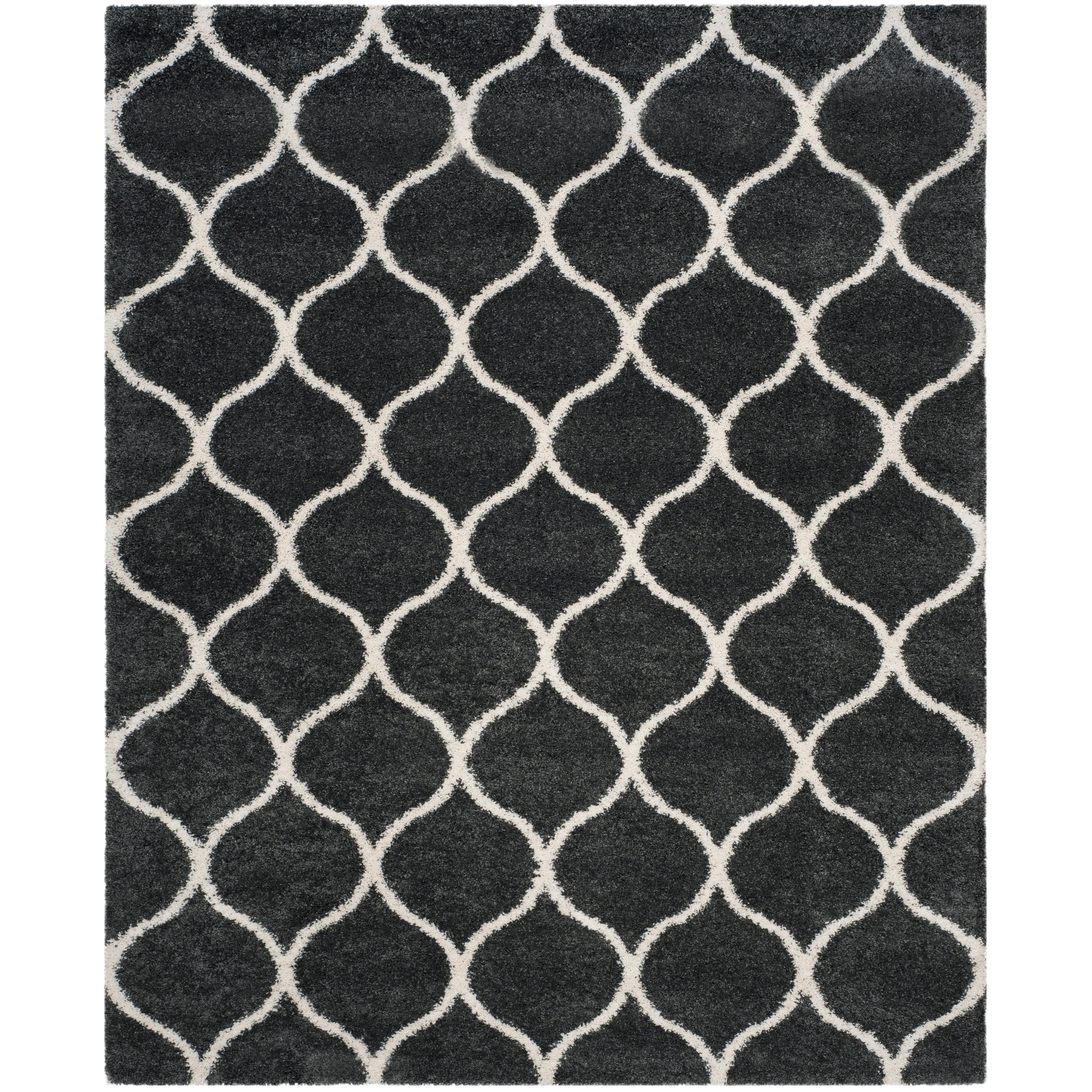 SAFAVIEH Hudson Shag Pushpa Trellis 2-inch Thick Area Rug
