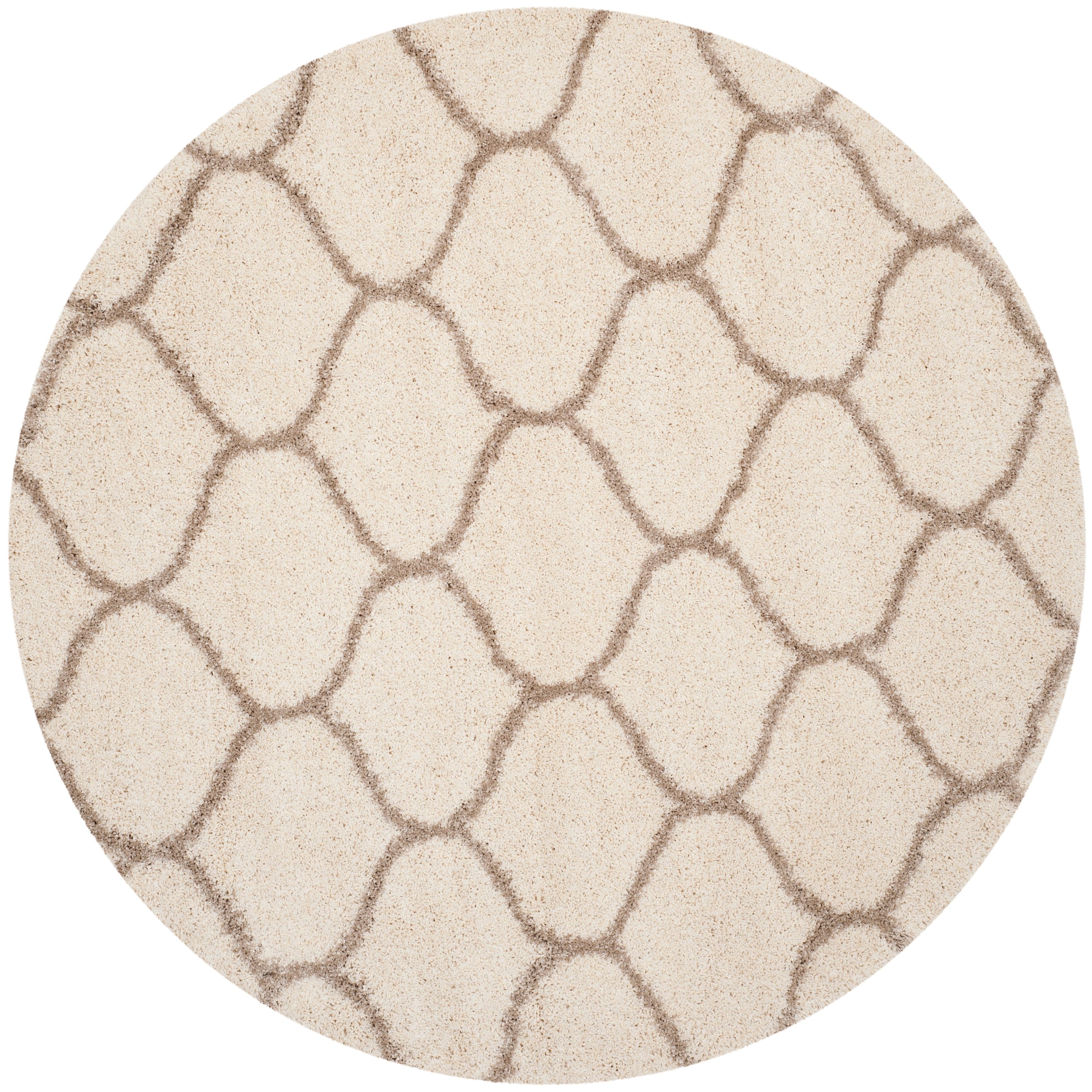 SAFAVIEH Hudson Shag Pushpa Trellis 2-inch Thick Area Rug