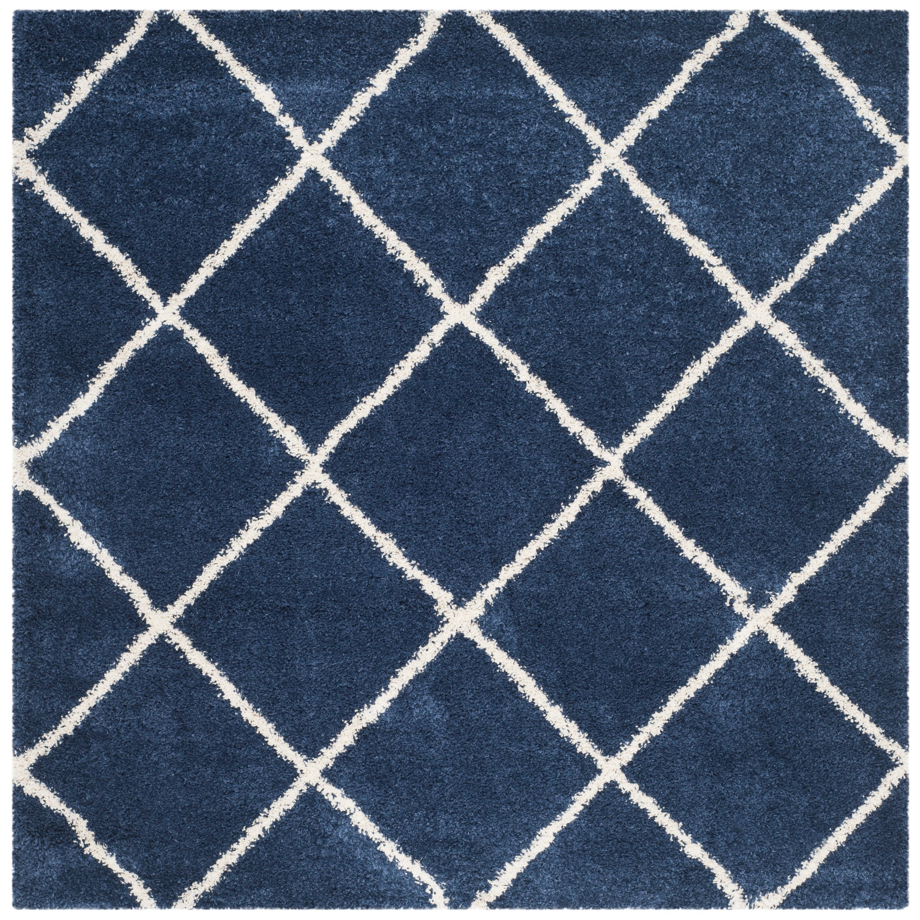 SAFAVIEH Hudson Shag Raili Diamond Trellis 2-inch Thick Rug