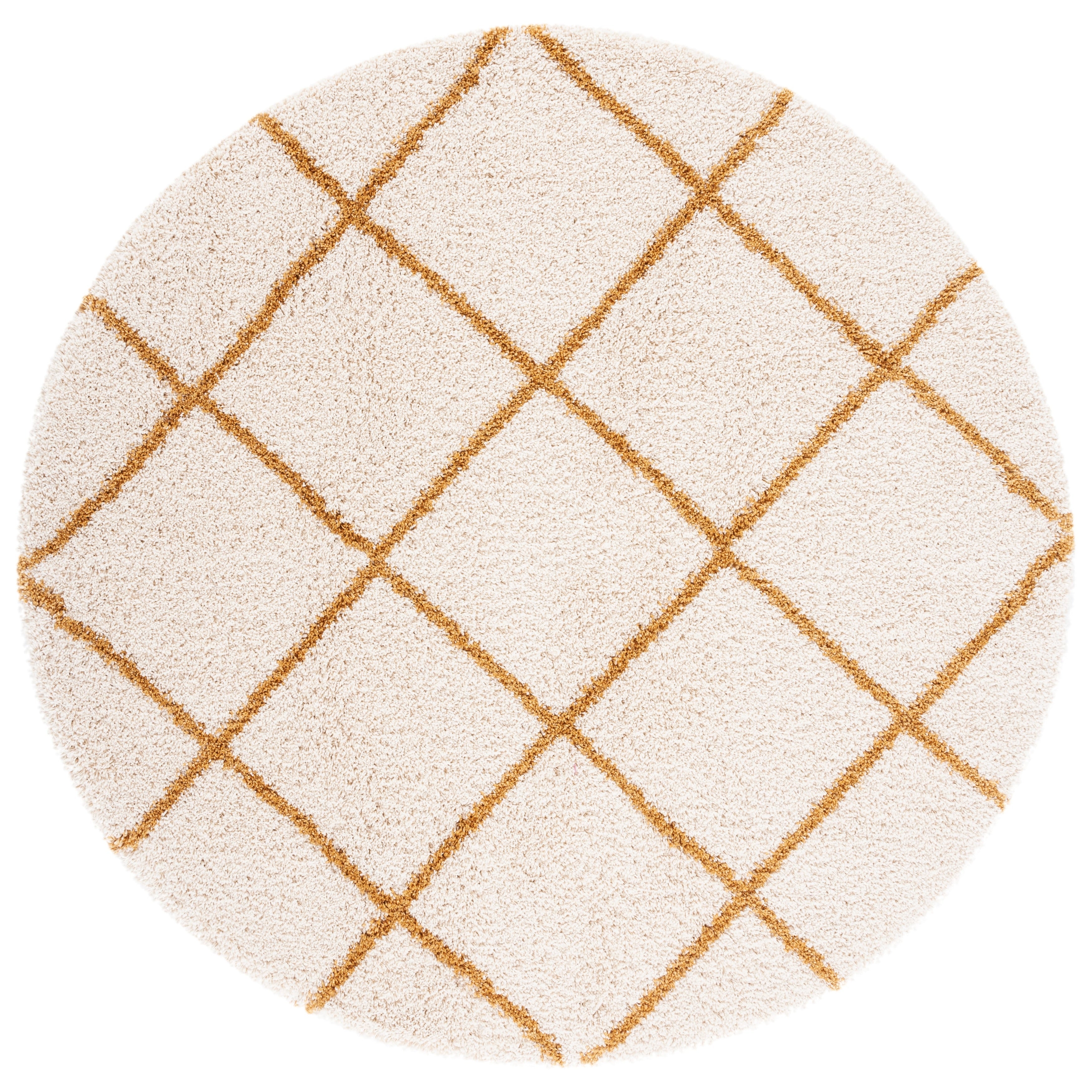 SAFAVIEH Hudson Shag Raili Diamond Trellis 2-inch Thick Rug