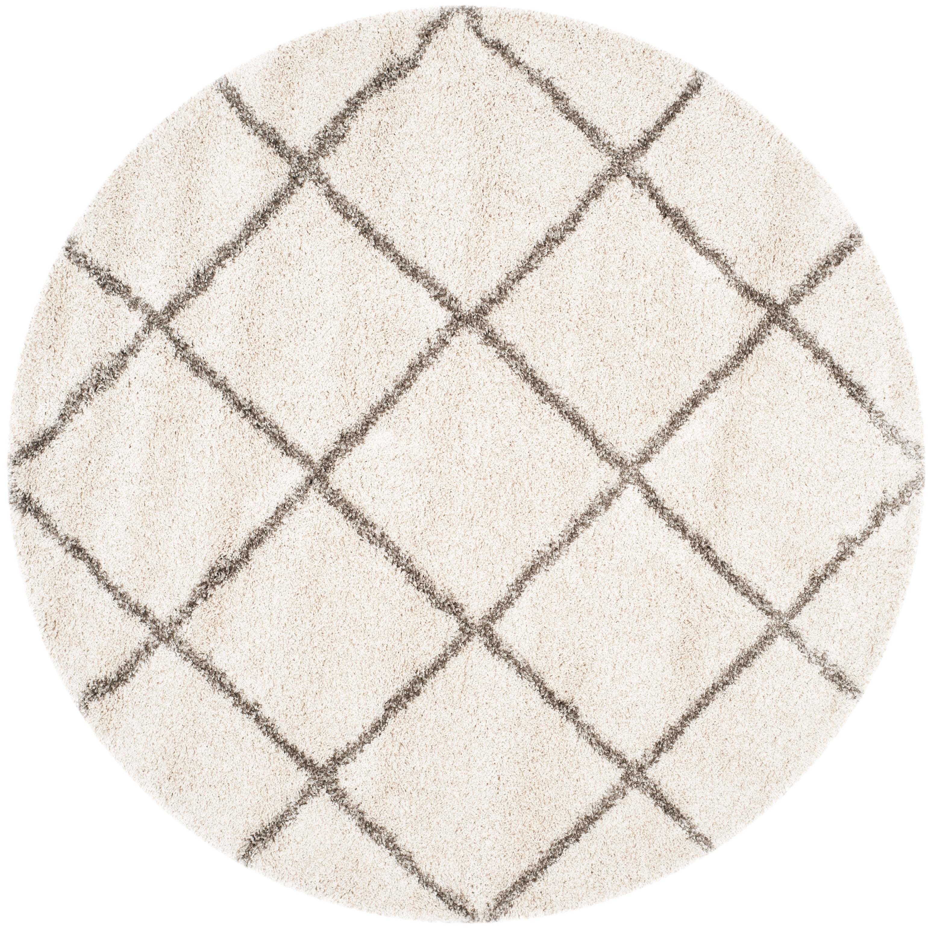 SAFAVIEH Hudson Shag Raili Diamond Trellis 2-inch Thick Rug