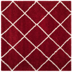 SAFAVIEH Hudson Shag Raili Diamond Trellis 2-inch Thick Rug