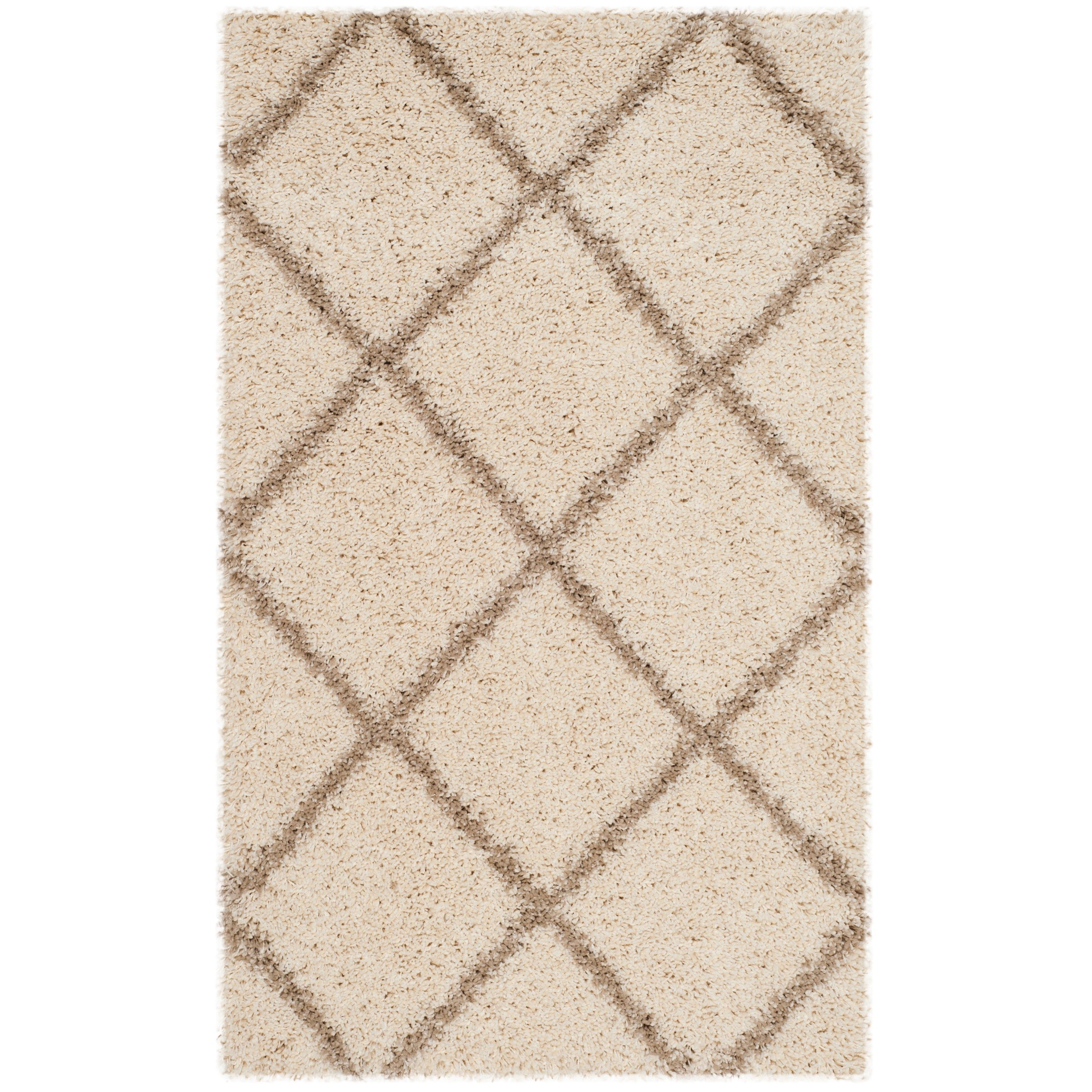 SAFAVIEH Hudson Shag Raili Diamond Trellis 2-inch Thick Rug