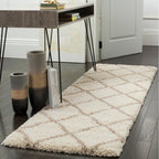 SAFAVIEH Hudson Shag Raili Diamond Trellis 2-inch Thick Rug