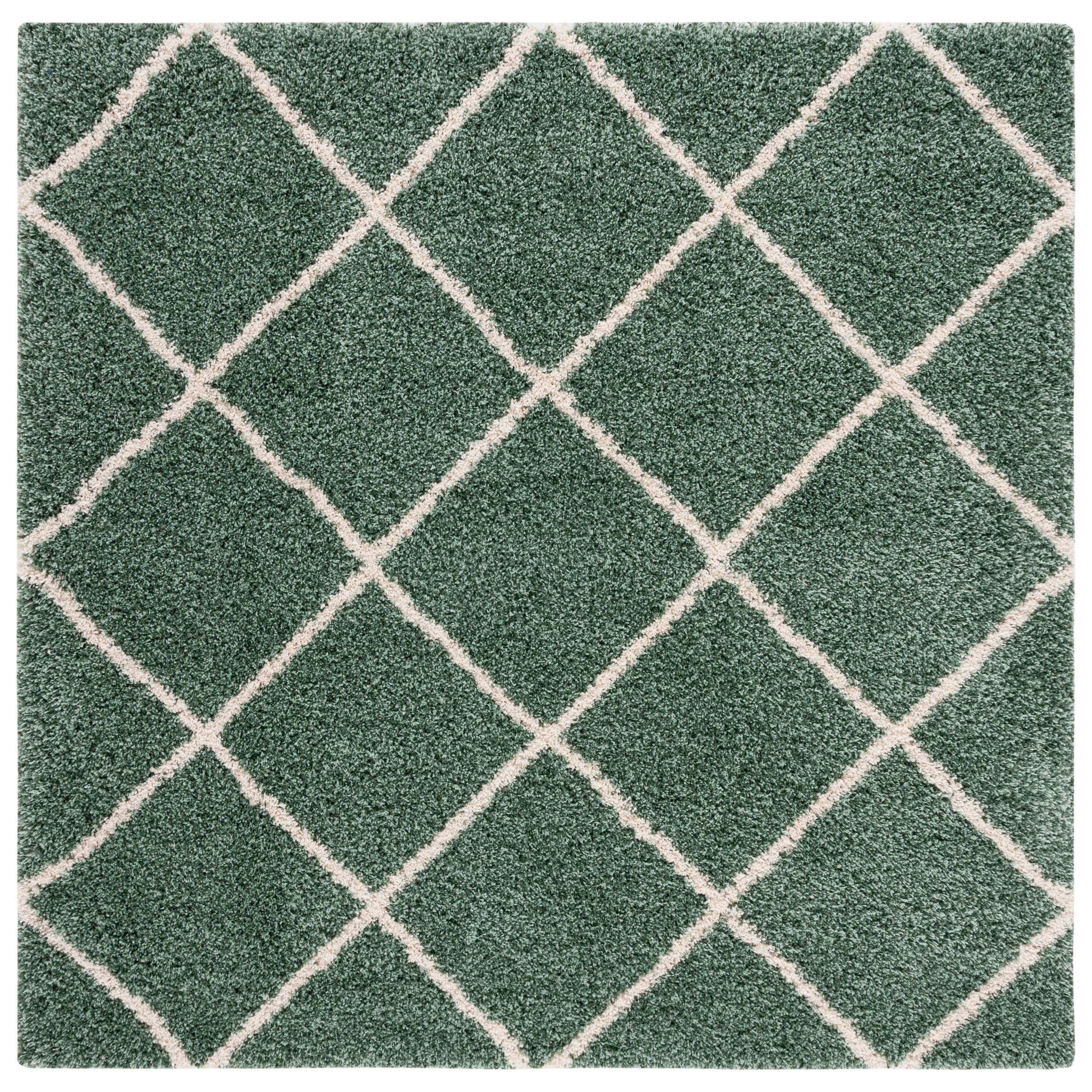 SAFAVIEH Hudson Shag Raili Diamond Trellis 2-inch Thick Rug