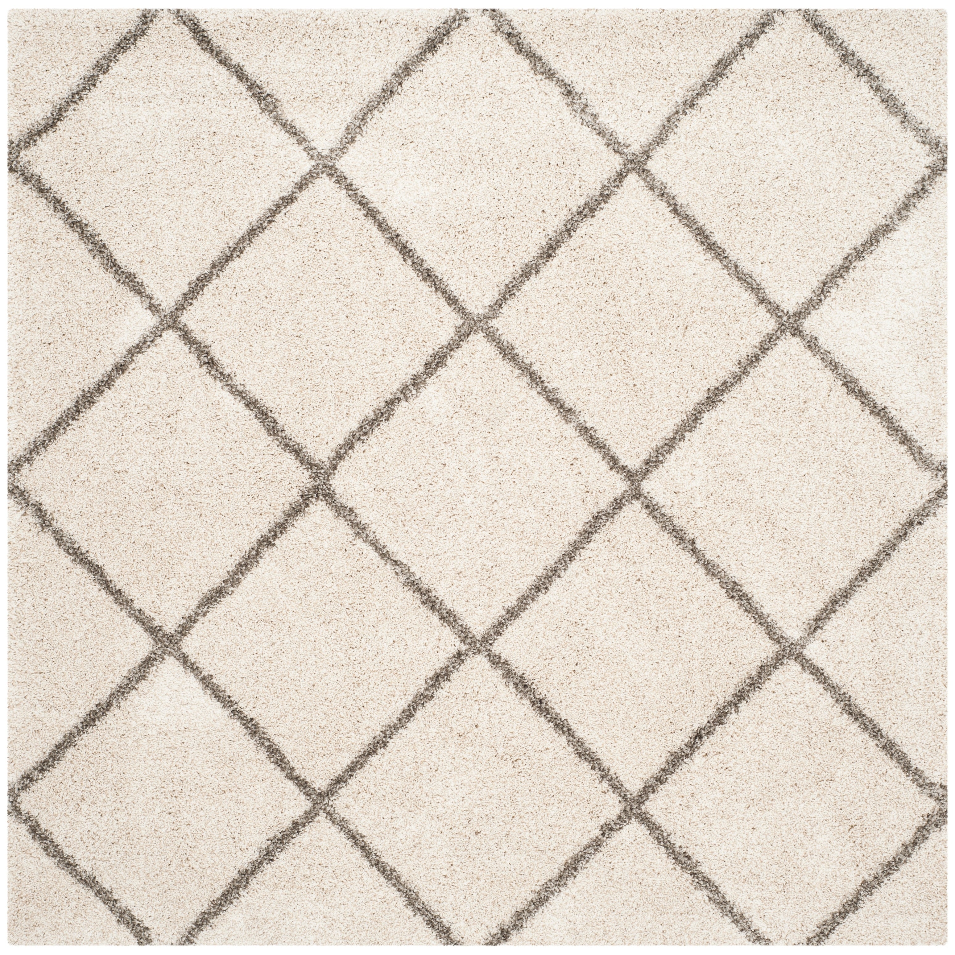 SAFAVIEH Hudson Shag Raili Diamond Trellis 2-inch Thick Rug