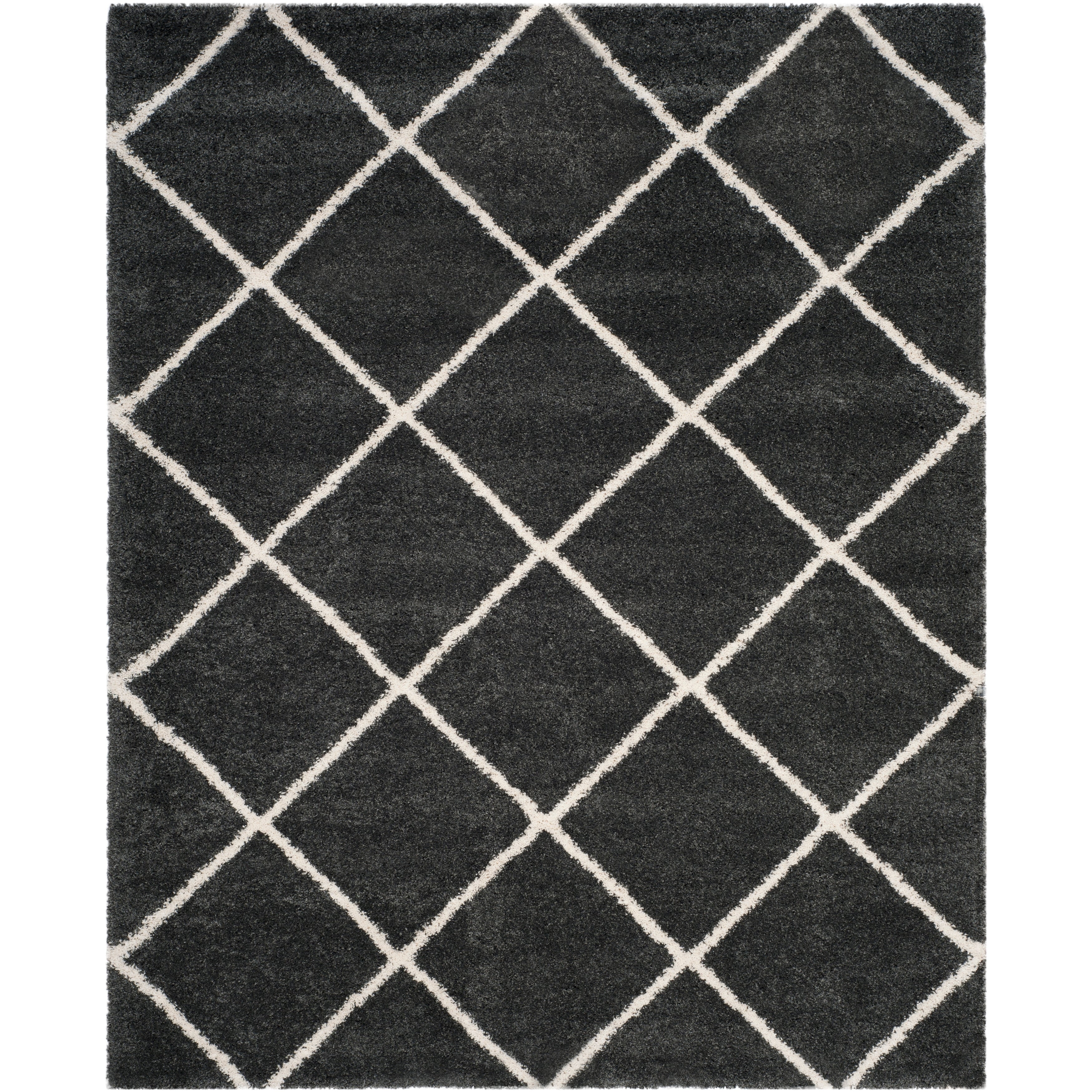 SAFAVIEH Hudson Shag Raili Diamond Trellis 2-inch Thick Rug