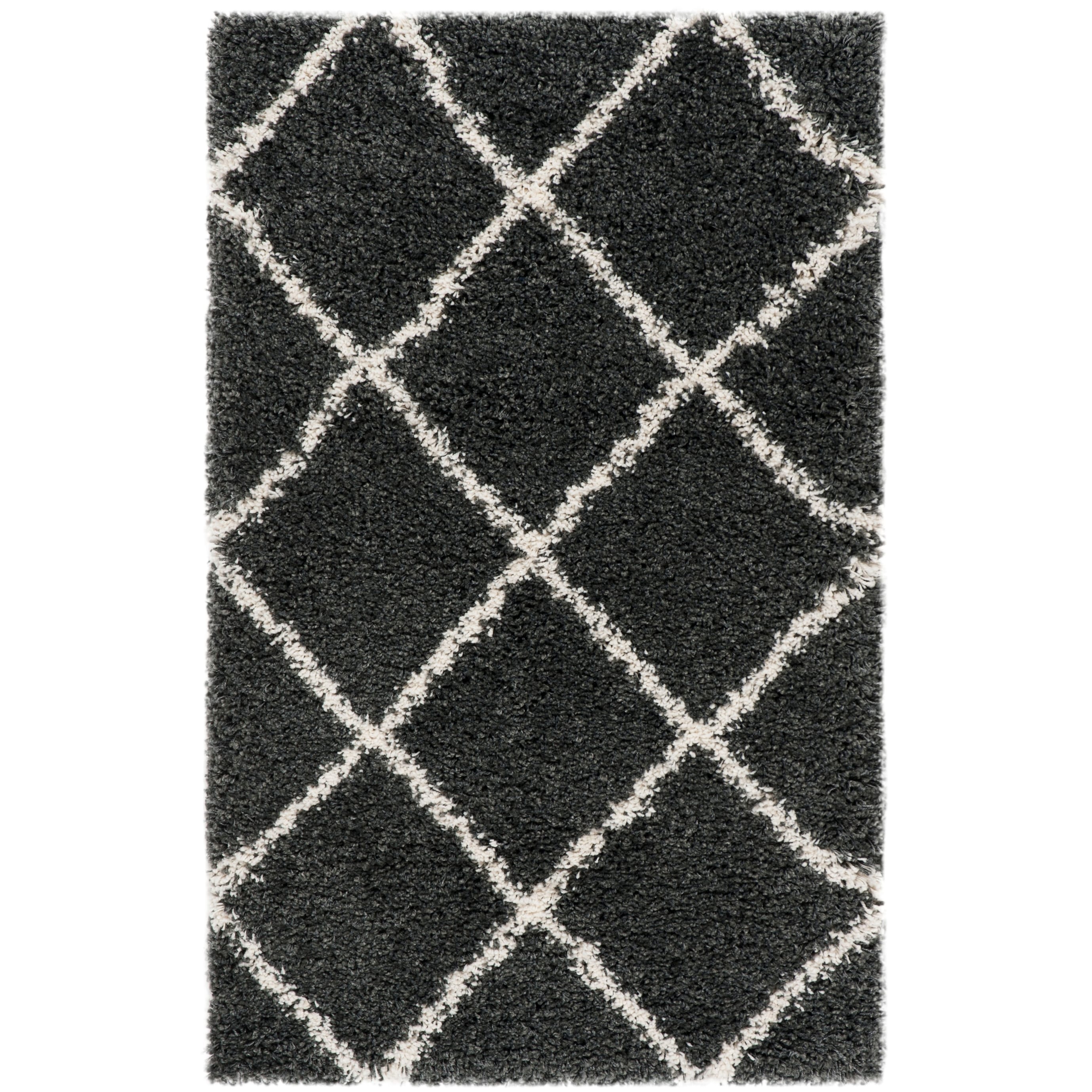 SAFAVIEH Hudson Shag Raili Diamond Trellis 2-inch Thick Rug