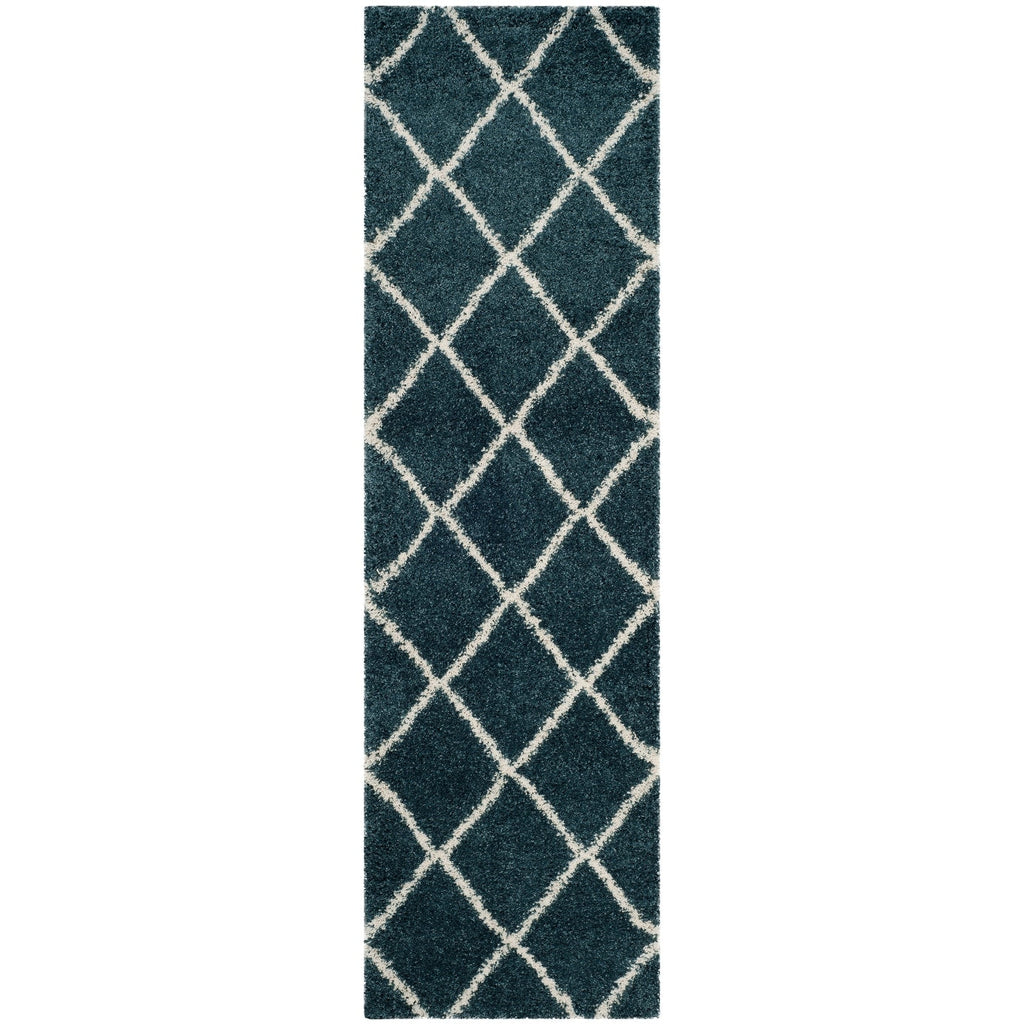SAFAVIEH Hudson Shag Raili Diamond Trellis 2-inch Thick Rug