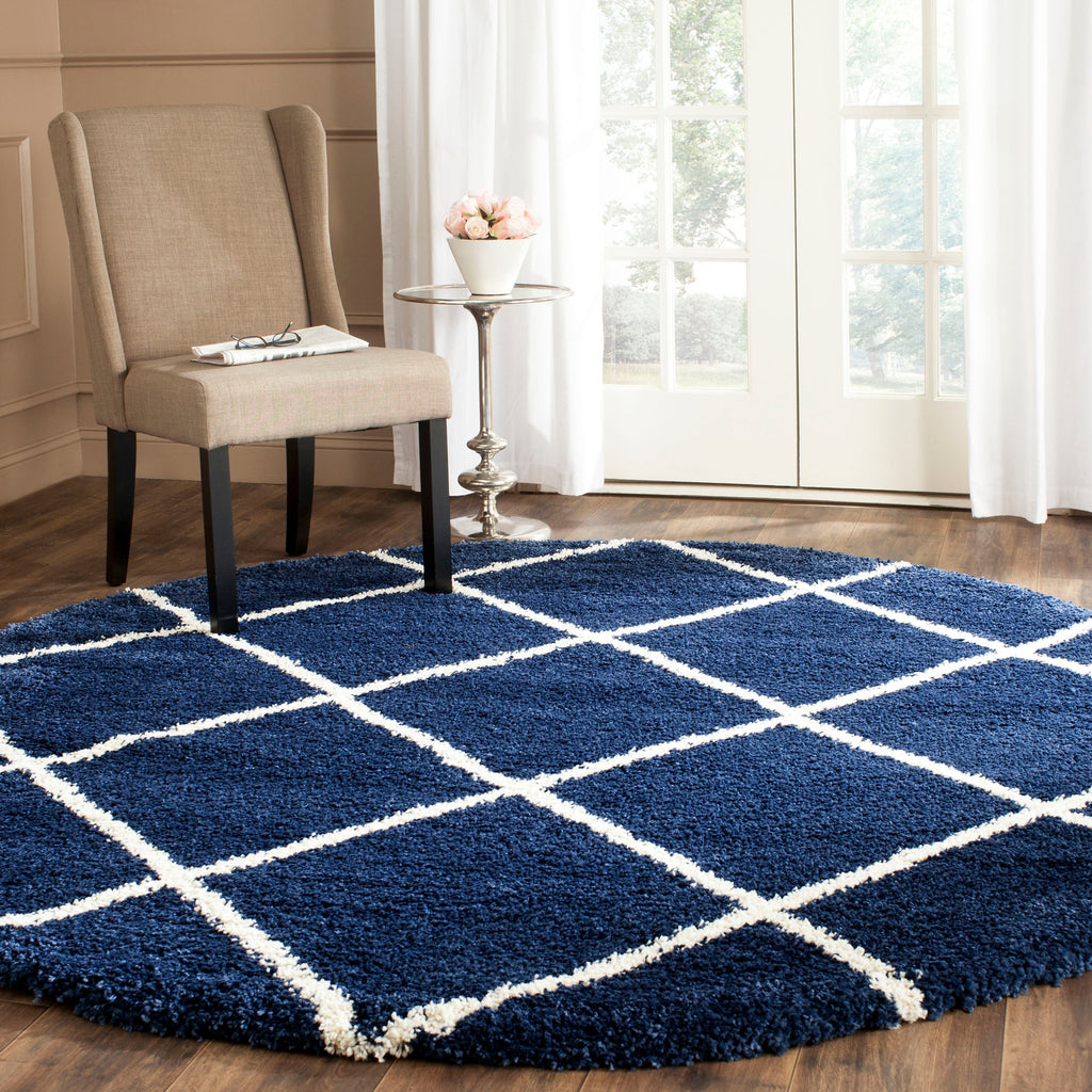 SAFAVIEH Hudson Shag Raili Diamond Trellis 2-inch Thick Rug