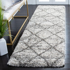 SAFAVIEH Hudson Shag Raili Diamond Trellis 2-inch Thick Rug