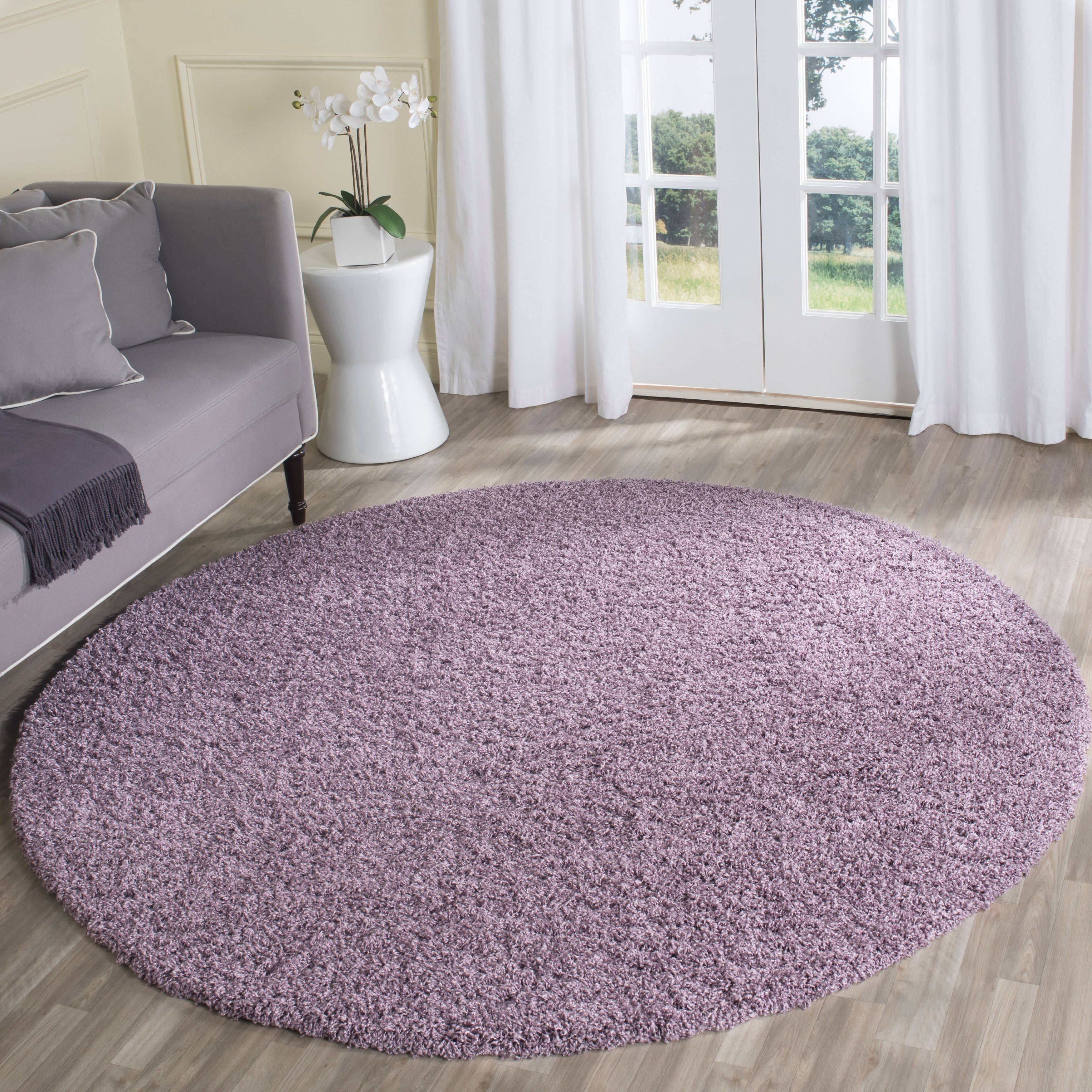 SAFAVIEH Laguna Shag Viroana Solid 2-inch Thick Rug
