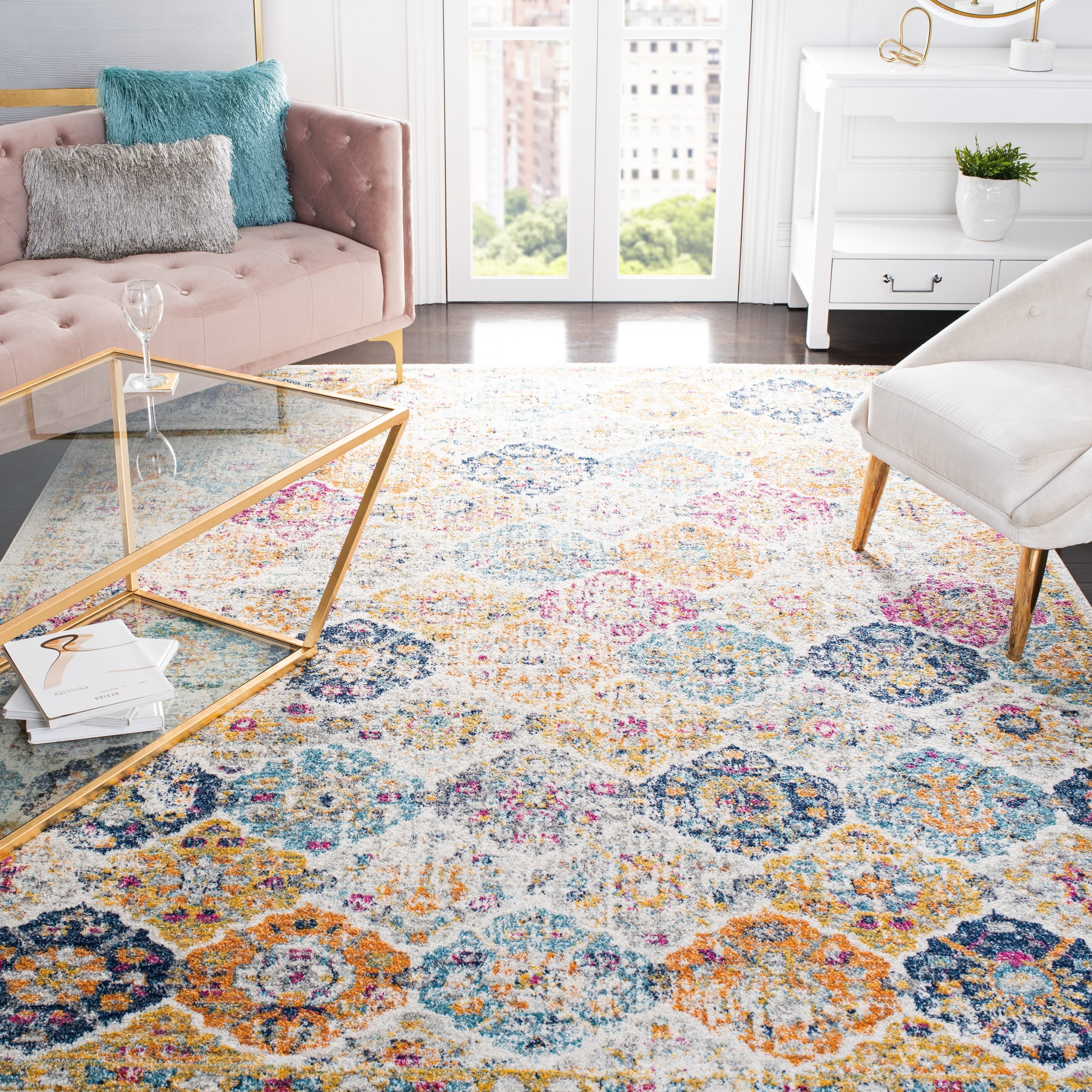 SAFAVIEH Madison Bettylou Boho Chic Distressed Area Rug