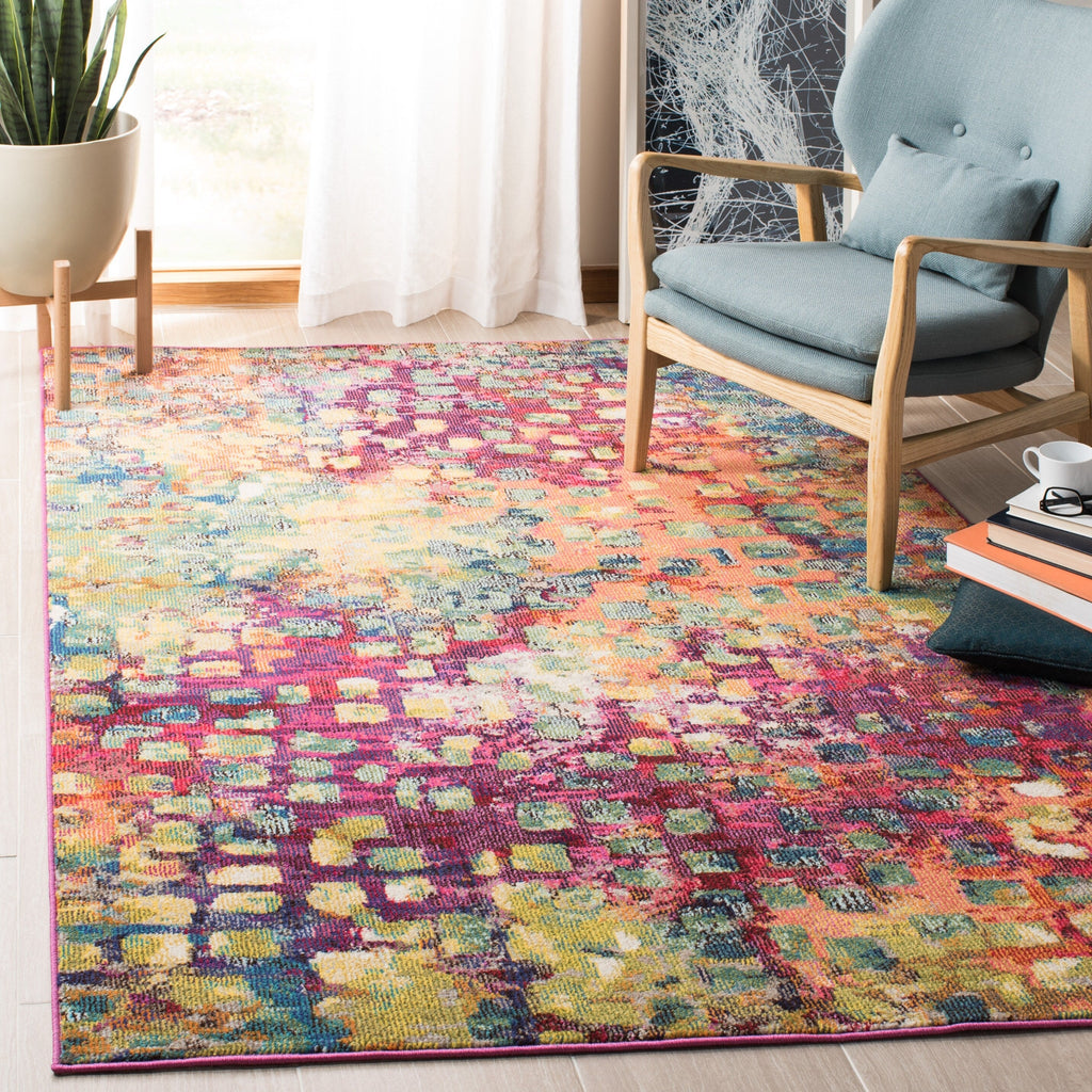 SAFAVIEH Madison Cherie Modern Abstract Watercolor Rug