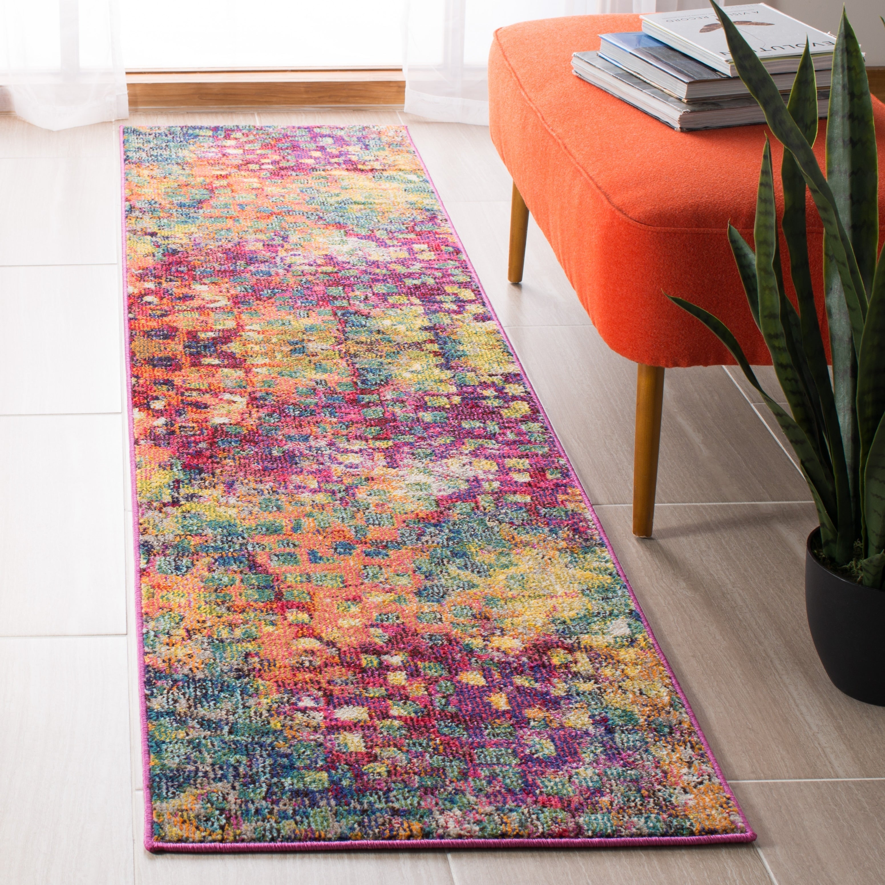 SAFAVIEH Madison Cherie Modern Abstract Watercolor Rug