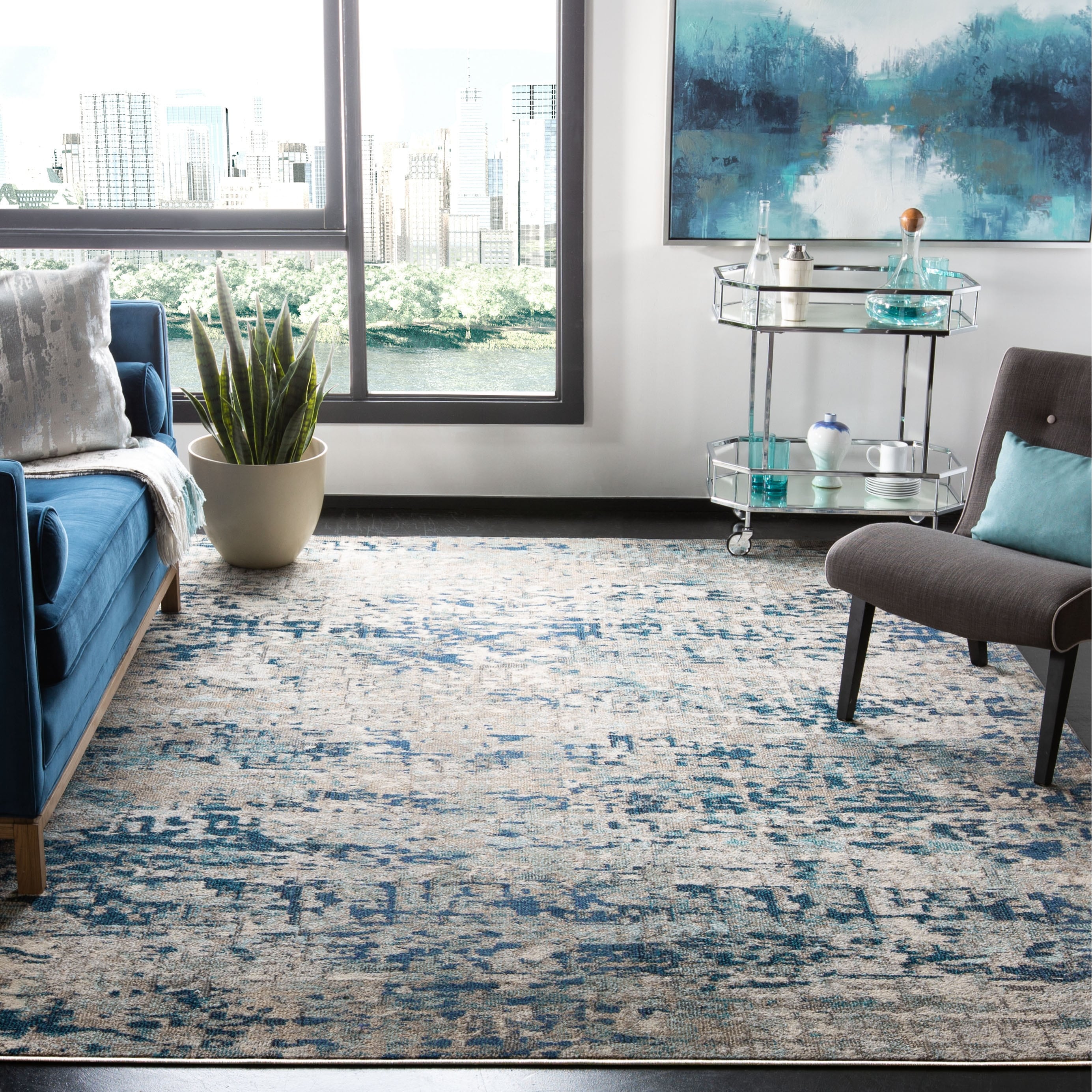 SAFAVIEH Madison Coleen Modern Abstract Rug
