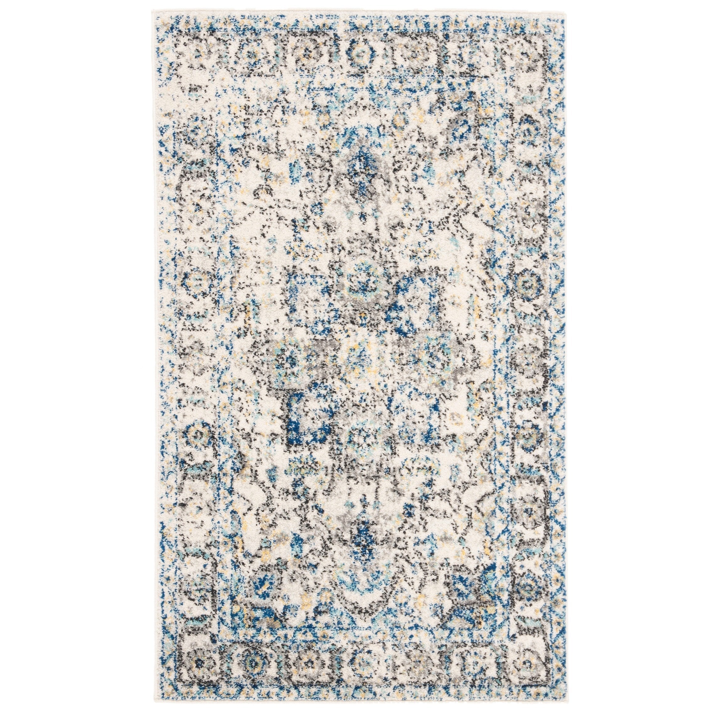 SAFAVIEH Madison Delois Medallion Rustic Farmhouse Distressed Rug