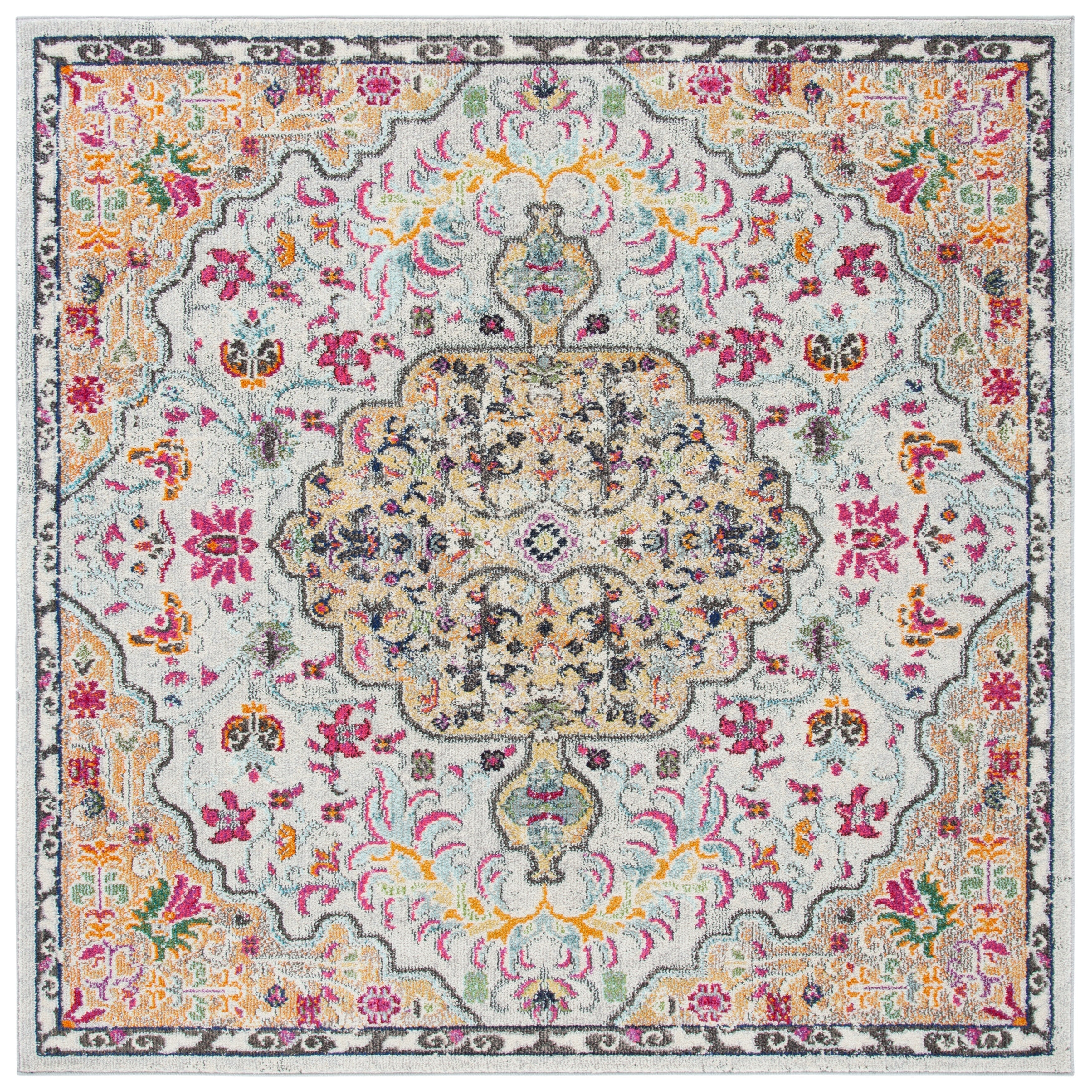 SAFAVIEH Madison Libusa Boho Medallion Distressed Rug
