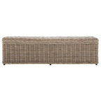 SAFAVIEH Marcelien Grey Natural Rattan Storage Trunk - 63 x 18.1 x 18.7 - 63Wx18Dx19H