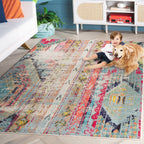 SAFAVIEH Monaco Brunhildis Distressed Boho Rug