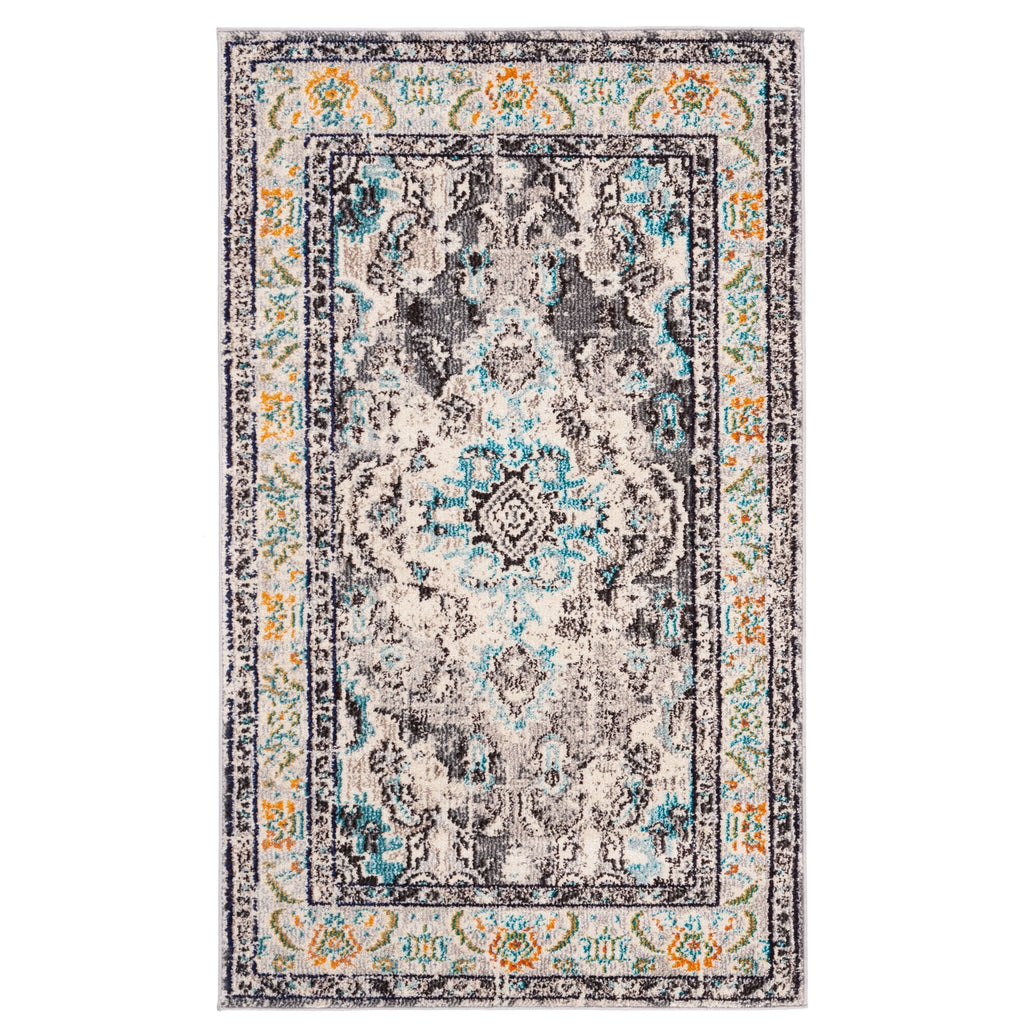 SAFAVIEH Monaco Oceane Boho Medallion Distressed Area Rug