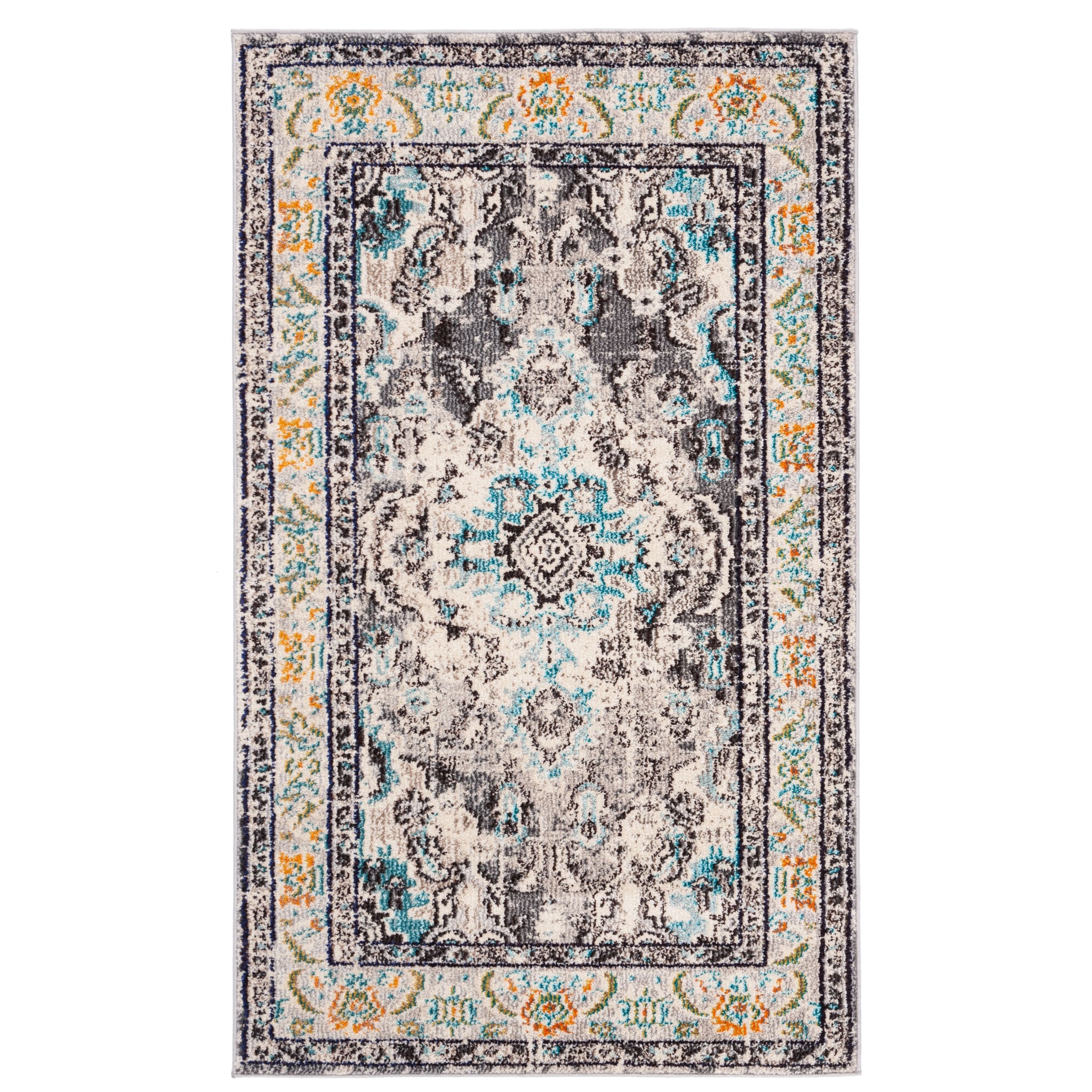 SAFAVIEH Monaco Oceane Boho Medallion Distressed Area Rug