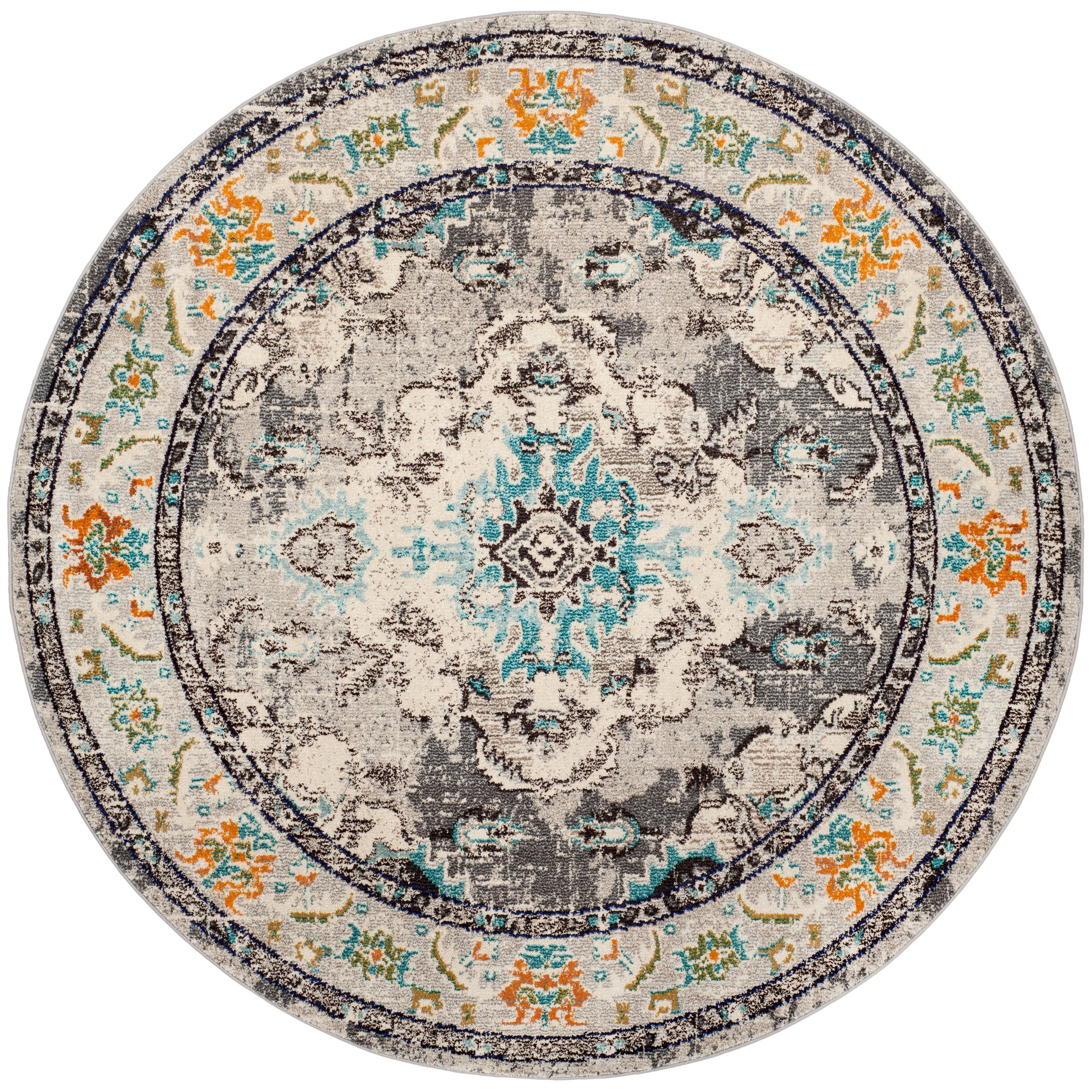 SAFAVIEH Monaco Oceane Boho Medallion Distressed Area Rug