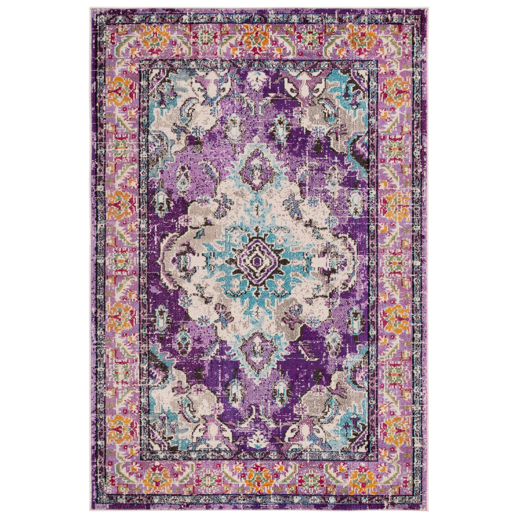 SAFAVIEH Monaco Oceane Boho Medallion Distressed Area Rug