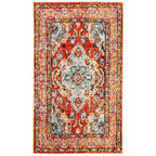SAFAVIEH Monaco Oceane Boho Medallion Distressed Area Rug