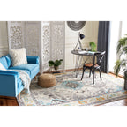 SAFAVIEH Monaco Oceane Boho Medallion Distressed Area Rug