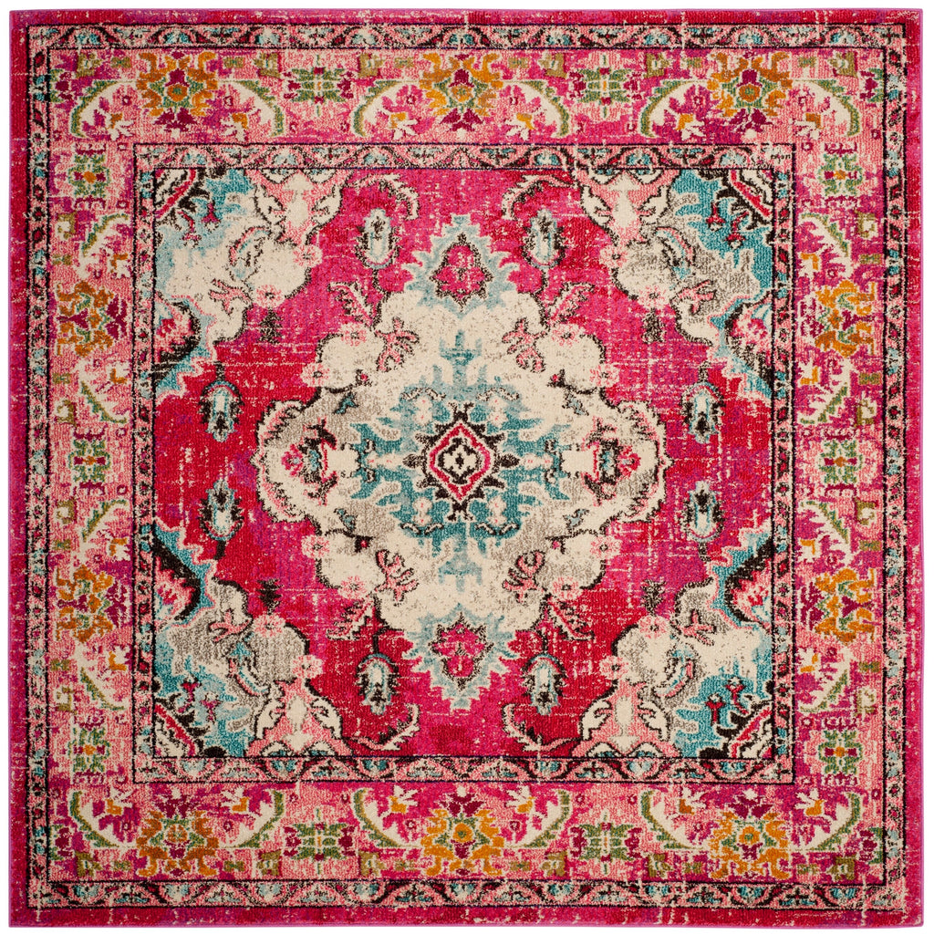 SAFAVIEH Monaco Oceane Boho Medallion Distressed Area Rug