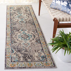 SAFAVIEH Monaco Oceane Boho Medallion Distressed Area Rug
