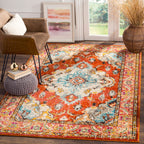 SAFAVIEH Monaco Oceane Boho Medallion Distressed Area Rug