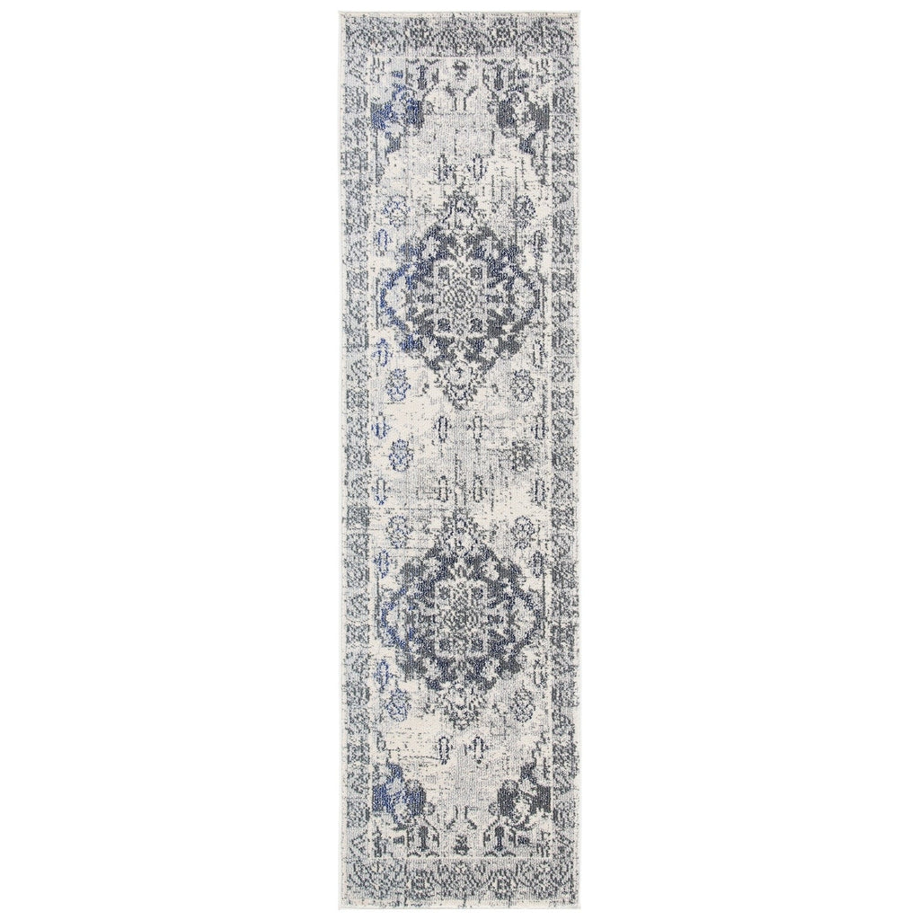 SAFAVIEH Monaco Oceane Boho Medallion Distressed Area Rug