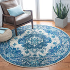 SAFAVIEH Monaco Oceane Boho Medallion Distressed Area Rug
