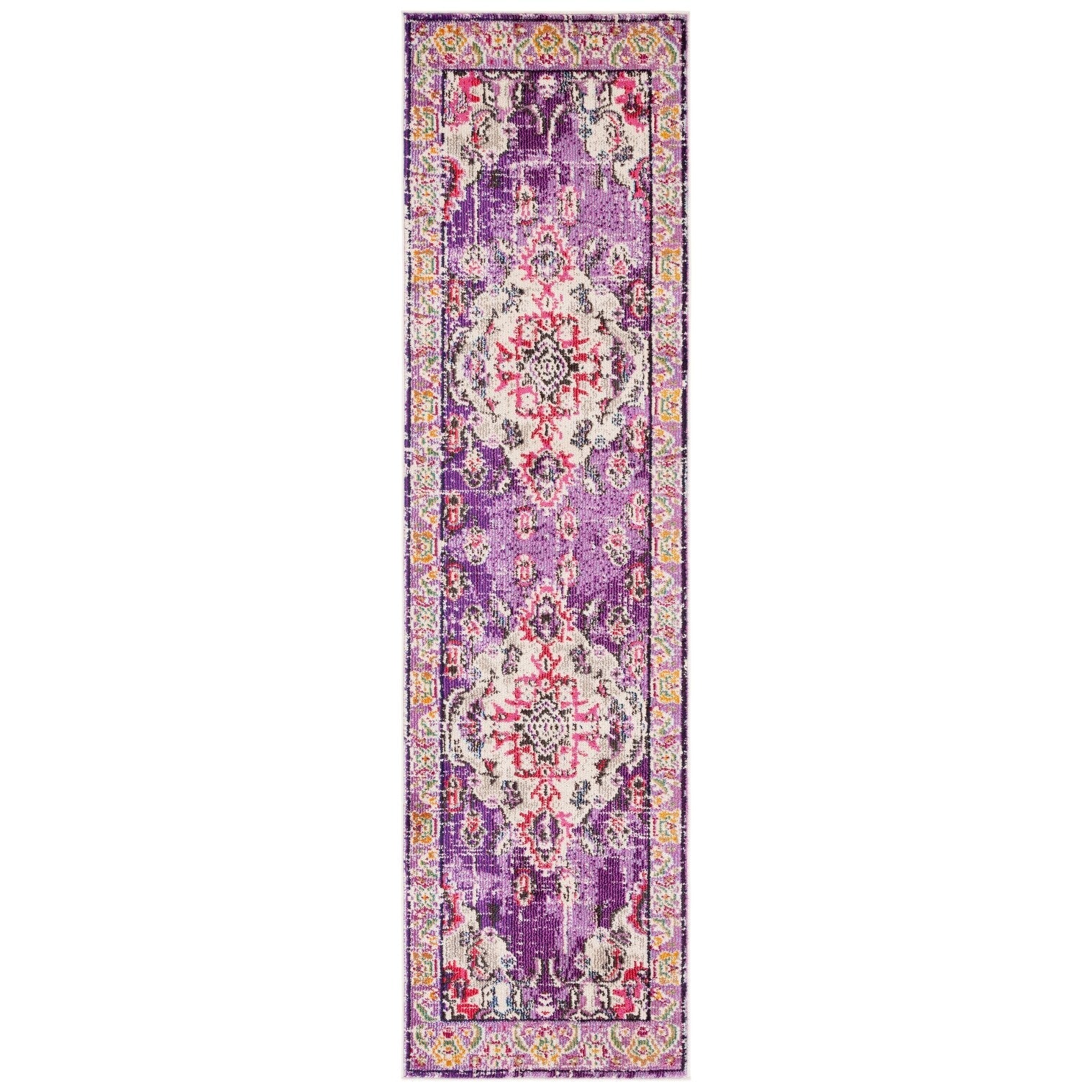 SAFAVIEH Monaco Oceane Boho Medallion Distressed Area Rug